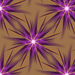Purple stars on beigee