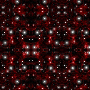 Red and Black Galaxy Kaleidoscope 