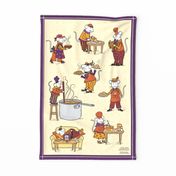 Sandras couture cooking tea towel