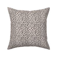 Little abstract leaf spots organic garden shaped fall design scandinavian neutral nursery off white black