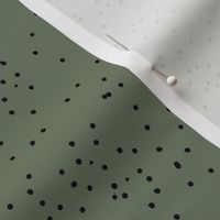 Little messy speckles minimalist love neutral spots nursery boho fall design cameo green black