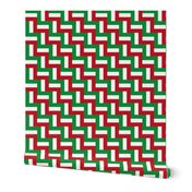 geometrically assembled flag of italy – sports fan fabric | small