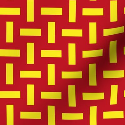 Geometrically assembled flag of spain – sports fan fabric | small