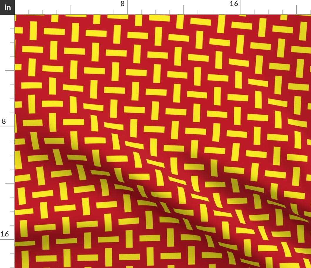 Spanish Flags Collage | Sporty Vibe | Red Yellow | Geometric Design | small