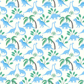 blue nursery dinosaurs/small