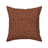 Messy speckles and spots minimalist love neutral spots nursery boho fall design rust copper brown