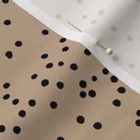 Messy speckles and spots minimalist love neutral spots nursery boho fall design moka light beige brown