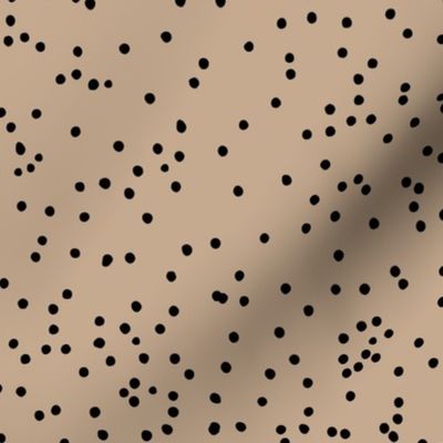 Messy speckles and spots minimalist love neutral spots nursery boho fall design moka light beige brown