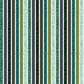 rotated half scale stripes: white linen + olive, summit, green olive, 165-8, blue pine, teal no. 2, 174-15