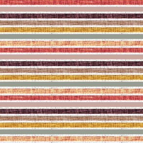 half scale stripes: white linen + spice no. 2, coral gold, dusty rose, medallion, laurel, sunset, 26-13