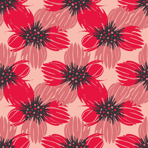 red poppy flowers by rysunki_malunki