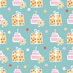 birthday cakes and gifts by rysunki_malunki