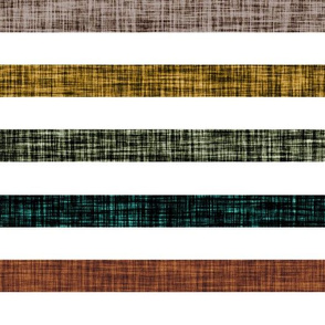 1" linen stripes // mocha, 12-16, rubbed sage, himalaya, cinnamon