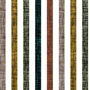 1/2" rotated linen stripes // mocha, 12-16, rubbed sage, himalaya, cinnamon