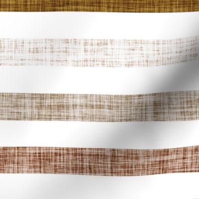 1" linen stripes // spice, mud, bronze, stone, sugar sand