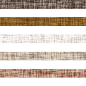 1" linen stripes // spice, mud, bronze, stone, sugar sand