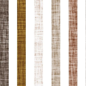 1" rotated linen stripes // spice, mud, bronze, stone, sugar sand