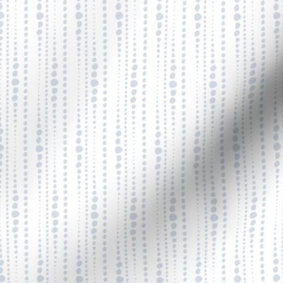 Bestrewn - Abstract Geometric Dot Stripe White Powder Blue