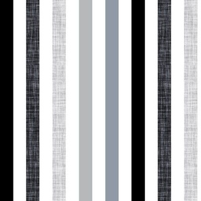 1/2" rotated linen stripes // 179-5, black, anchor, 174-4, cloud