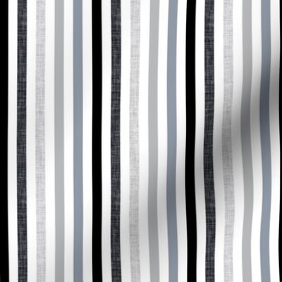1/4" rotated linen stripes // 179-5, black, anchor, 174-4, cloud