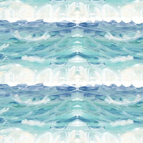 ocean waves shimmer - XL 19