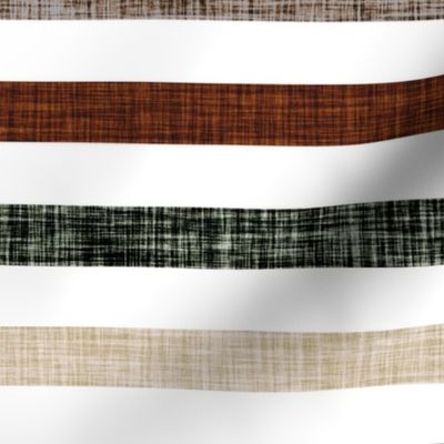 1" linen stripes // blue sage, coffee, chocolate, mushroom, penny, 13-2, 19-16