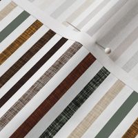 1/4" linen stripes // blue sage, coffee, chocolate, mushroom, penny, 13-2, 19-16