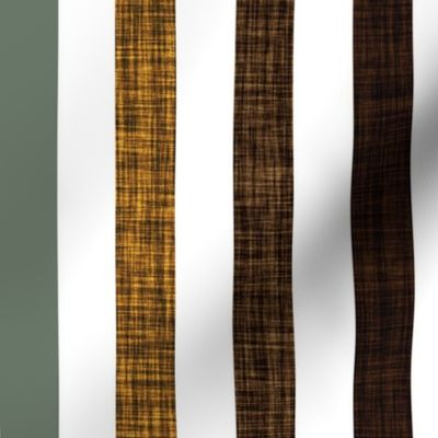 1" rotated linen stripes // blue sage, coffee, chocolate, mushroom, penny, 13-2, 19-16