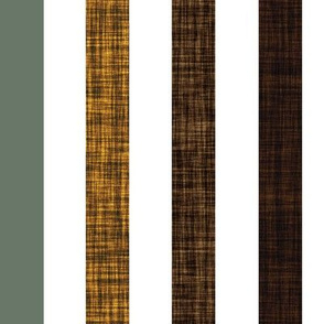 1" rotated linen stripes // blue sage, coffee, chocolate, mushroom, penny, 13-2, 19-16