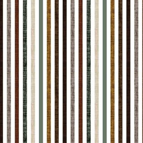 1/4" rotated linen stripes // blue sage, coffee, chocolate, mushroom, penny, 13-2, 19-16