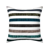 1" linen stripes // 174-16, teal 001, dark ash, deep sea, himalaya, olive green, mocha, 170-1