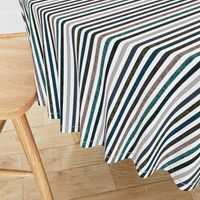 1/2" rotated linen stripes // 174-16, teal 001, dark ash, deep sea, himalaya, olive green, mocha, 170-1