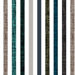 1/2" rotated linen stripes // 174-16, teal 001, dark ash, deep sea, himalaya, olive green, mocha, 170-1