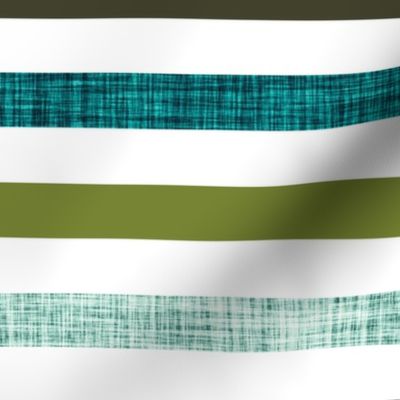 1" linen stripes // olive, summit, green olive, 165-8, blue pine, teal no. 2, 174-15