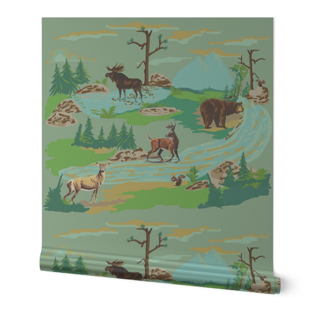 Paint by number woodland animals