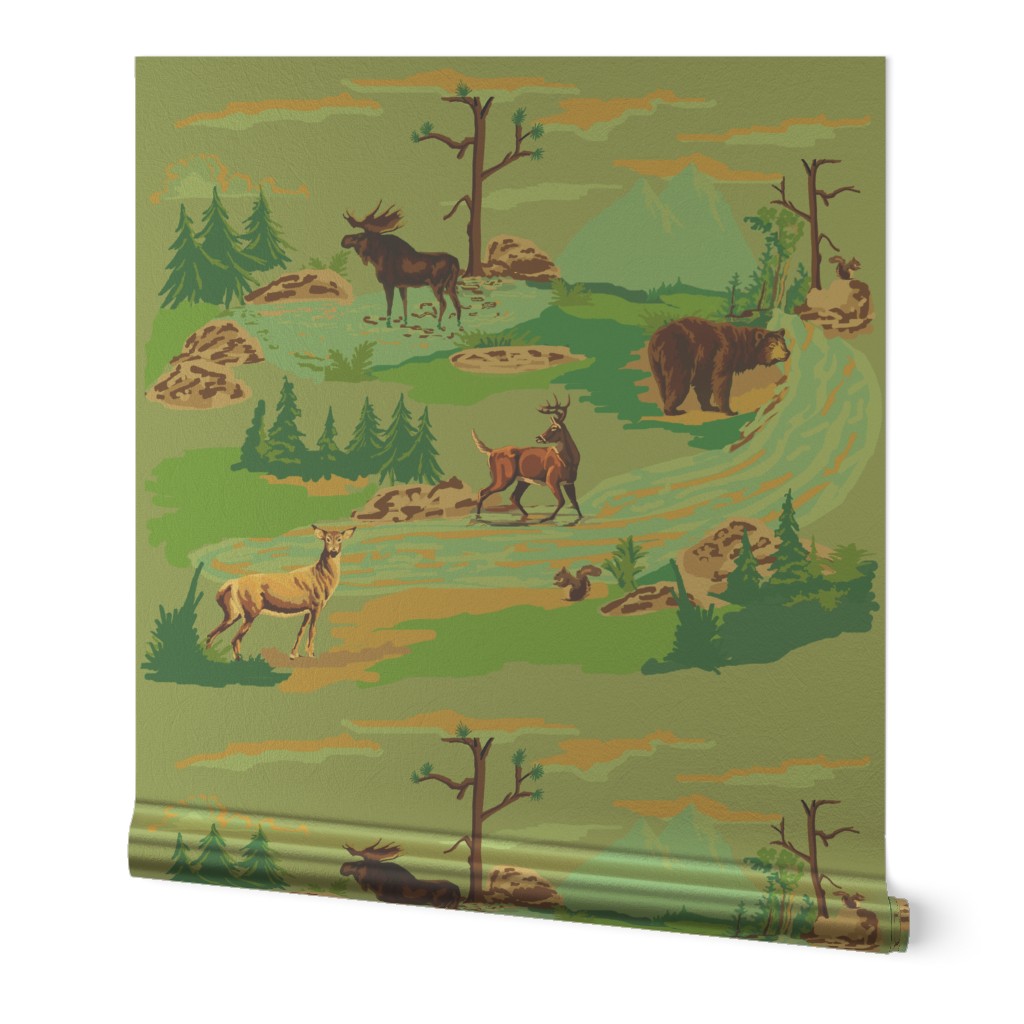 Paint by number woodland animals