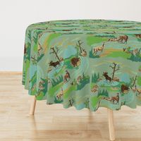 Paint by number woodland animals