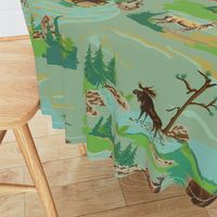 Paint by number woodland animals