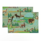 Paint by number woodland animals