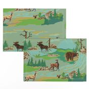 Paint by number woodland animals