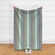 1" rotated linen stripes // olive, summit, green olive, 165-8, blue pine, teal no. 2, 174-15