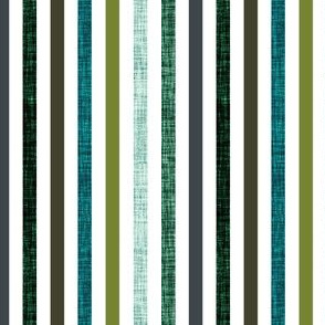 1/4" rotated linen stripes // olive, summit, green olive, 165-8, blue pine, teal no. 2, 174-15