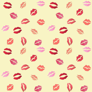 Lipstick kisses ~ yellow mini