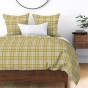 Yellow with a bit of Green White Center Plaid