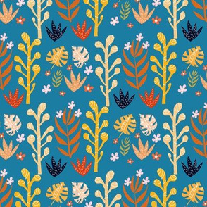 Flower savanna pattern 6