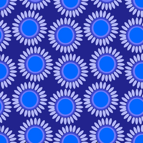 Floral blue 2