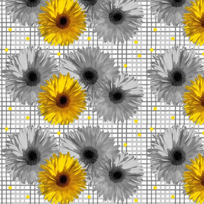 Sunflowers with Dots 