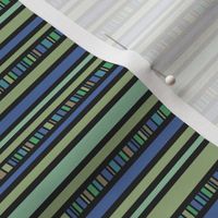 Color Blocking Stripes - blue to green