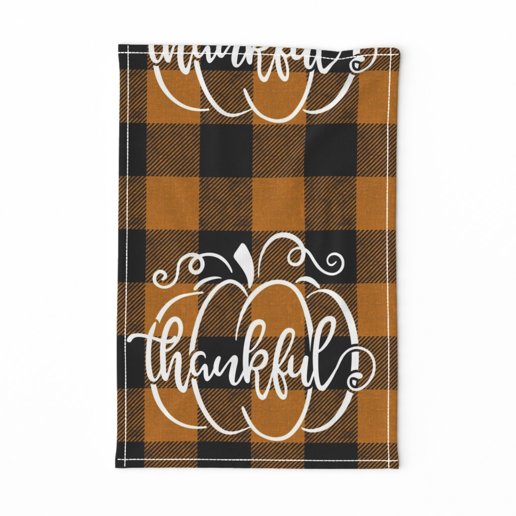 Thankful Fall Pumpkin 18 inch square