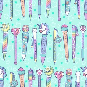 Kawaii Pens! Aqua